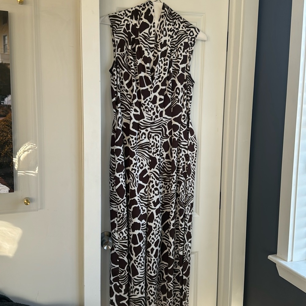 Animal Print Adam Lippes Collective Jumpsuit